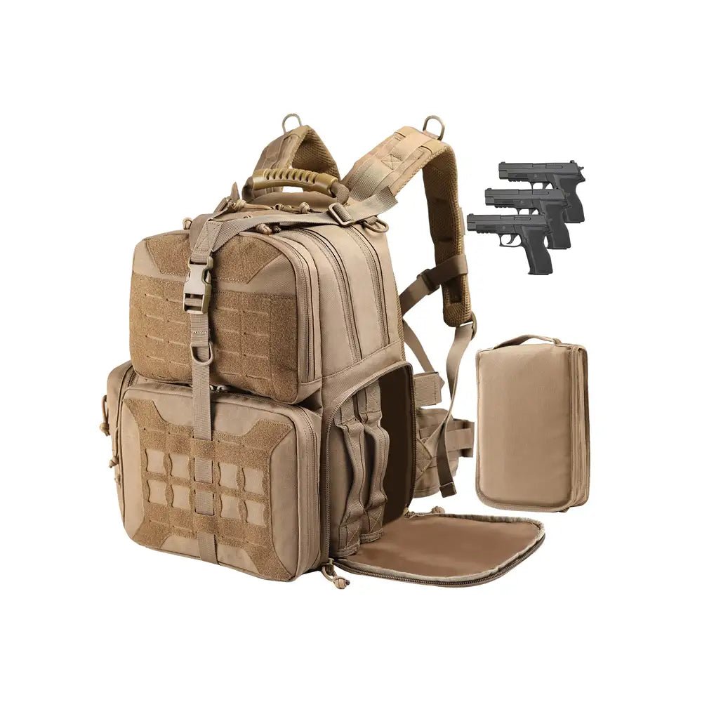  Military Matter Tactical Range Backpack Bag, VOTAGOO Range Activity Bag For Handgun And Ammo, 3 Pistol Carrying Case For Hunting Shooting | The Best CS Tactical Clothing Store