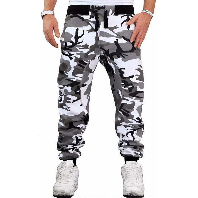 Welling Men Casual Wear-resistant Camouflage Ankle-tied Cotton Ninth Pants  Trousers - Walmart.com