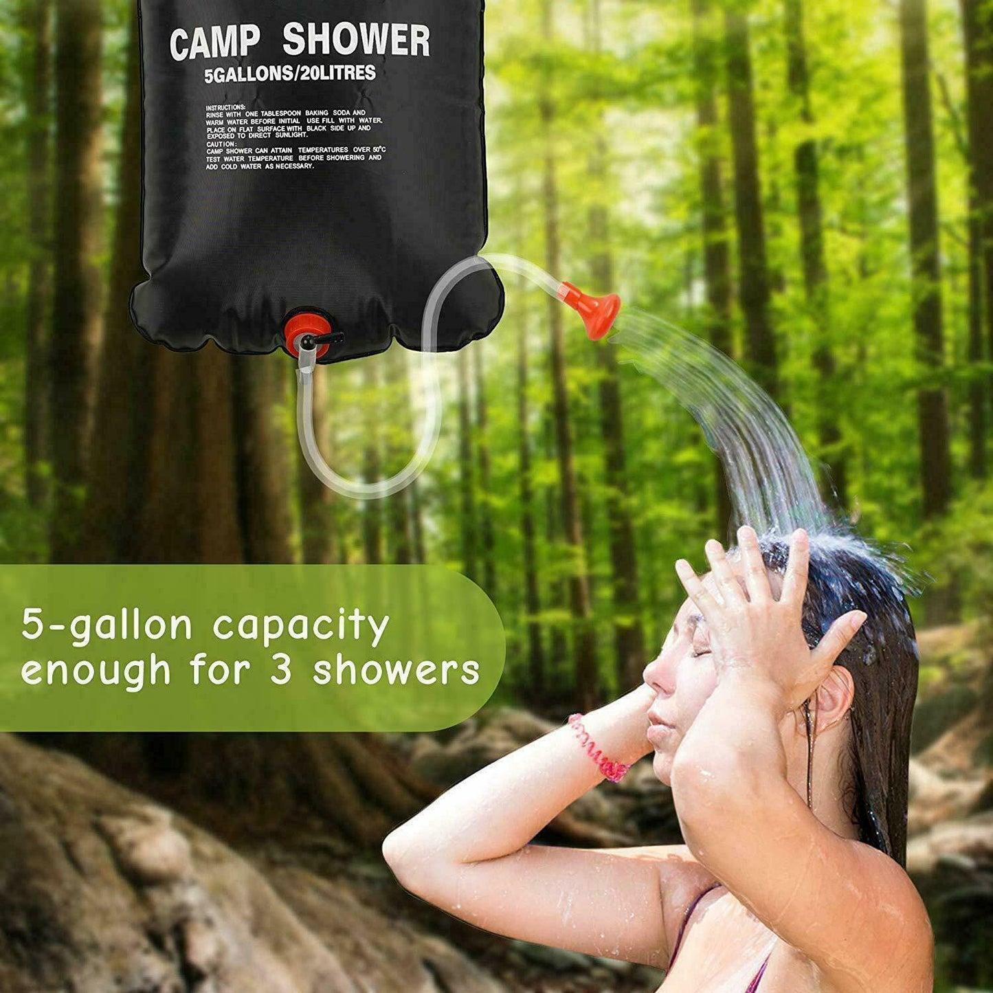  Military Matter 20L Camping Shower Portable Compact Solar Sun Heating Bath Bag Outdoor Travel | The Best CS Tactical Clothing Store