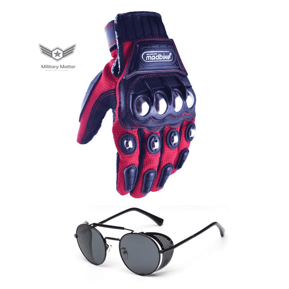  Military Matter Motorcycle Gloves Glasses Set | The Best CS Tactical Clothing Store