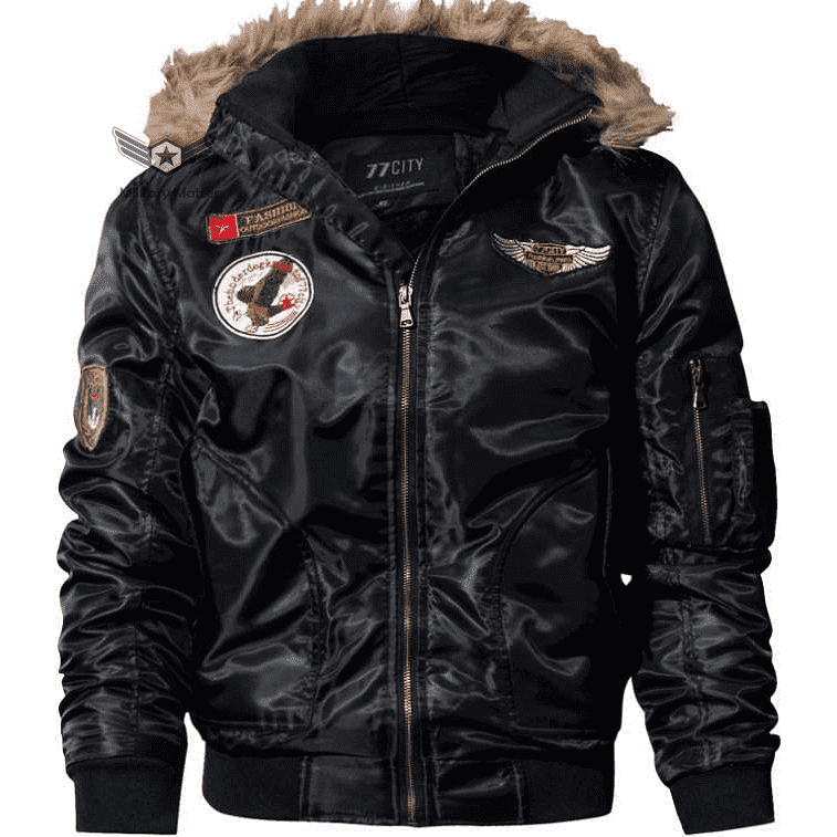  Military Matter Military Matter™ Winter Pilot Air Force Jacket | Classic Black | The Best CS Tactical Clothing Store