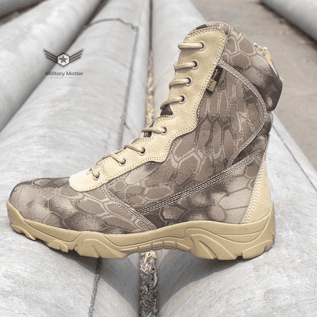  Military Matter Snake Pattern Military Tactical Waterproof Boots | Black Python | The Best CS Tactical Clothing Store