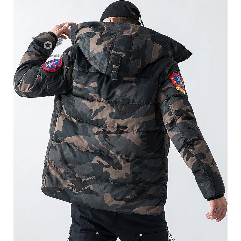  Military Matter Couple Camouflage Hooded Winter Coat | The Best CS Tactical Clothing Store