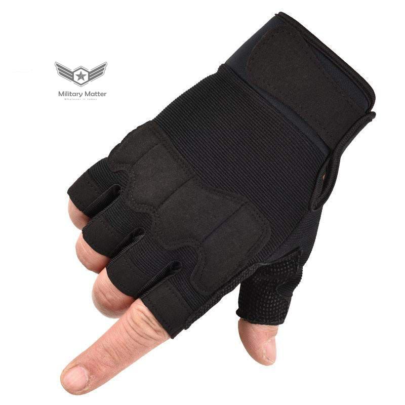 Military-matter  Military Tactical Half Finger Leather Gloves – Military  Matter