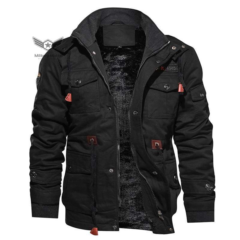  Military Matter Men Warm Thermal Air Force Pilot Hooded Jacket | The Best CS Tactical Clothing Store