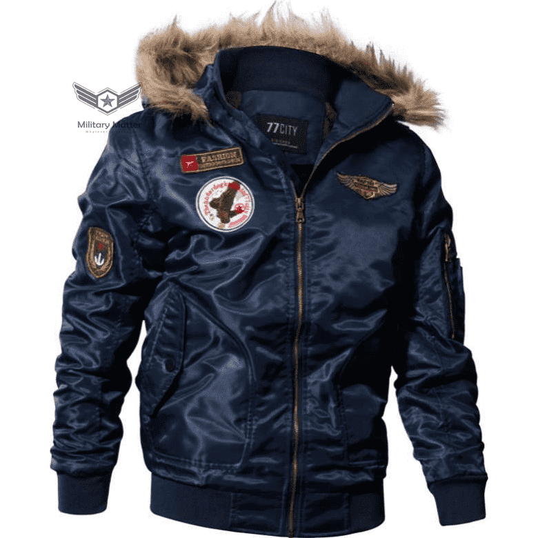  Military Matter Military Matter™ Winter Pilot Air Force Jacket | Navy Blue | The Best CS Tactical Clothing Store
