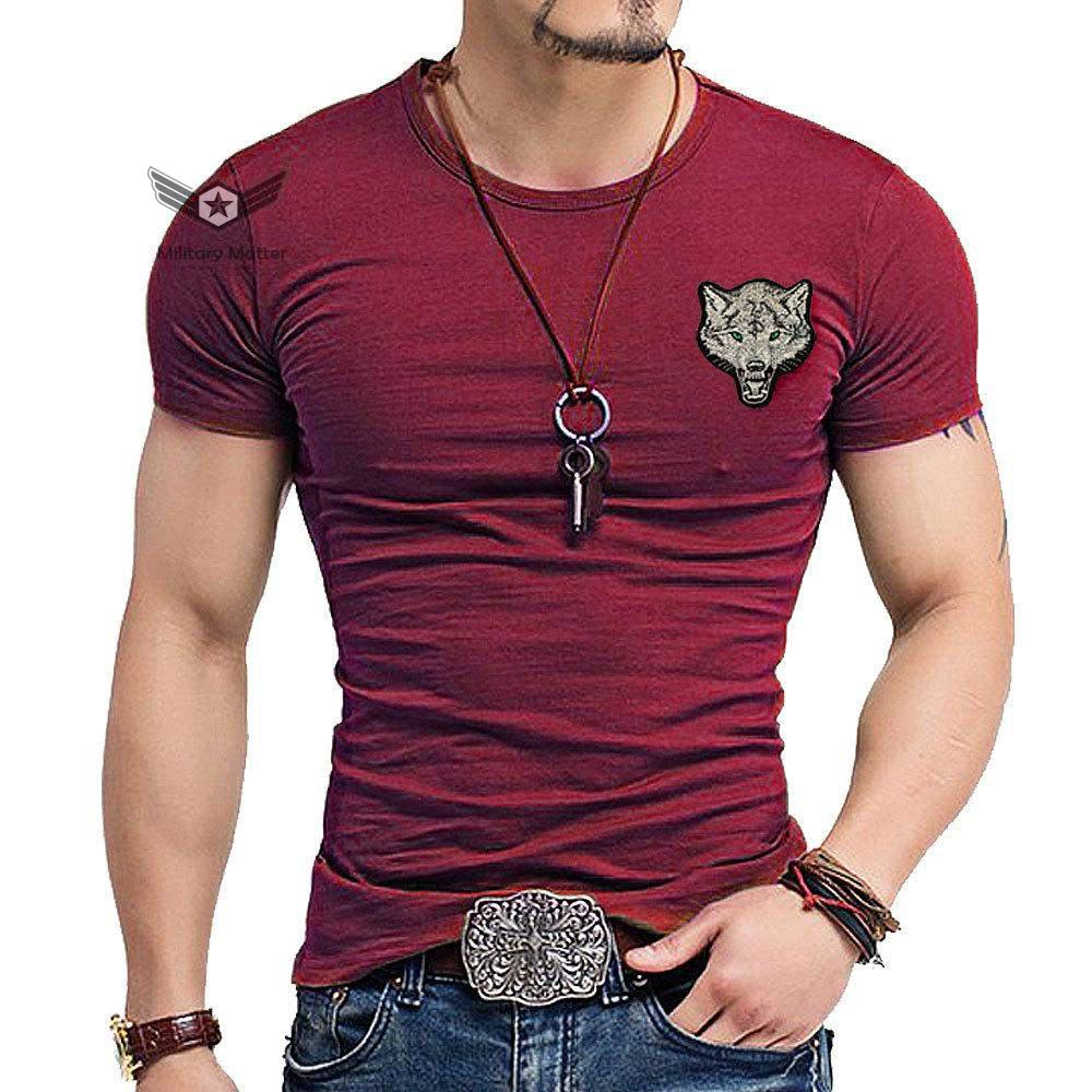  Military Matter Tactical Short Sleeved Shirt Chinese Special Forces Men Cotton Wolf Head Military Slim Base | The Best CS Tactical Clothing Store