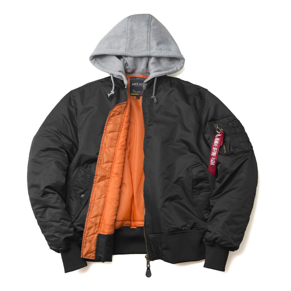 Oversized hooded sales bomber jacket