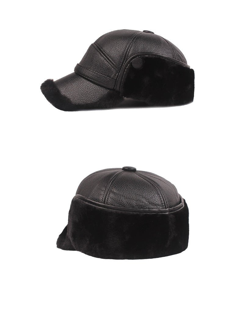  Military Matter Winter Thick Leather Hat Cap with Ear Protection | The Best CS Tactical Clothing Store