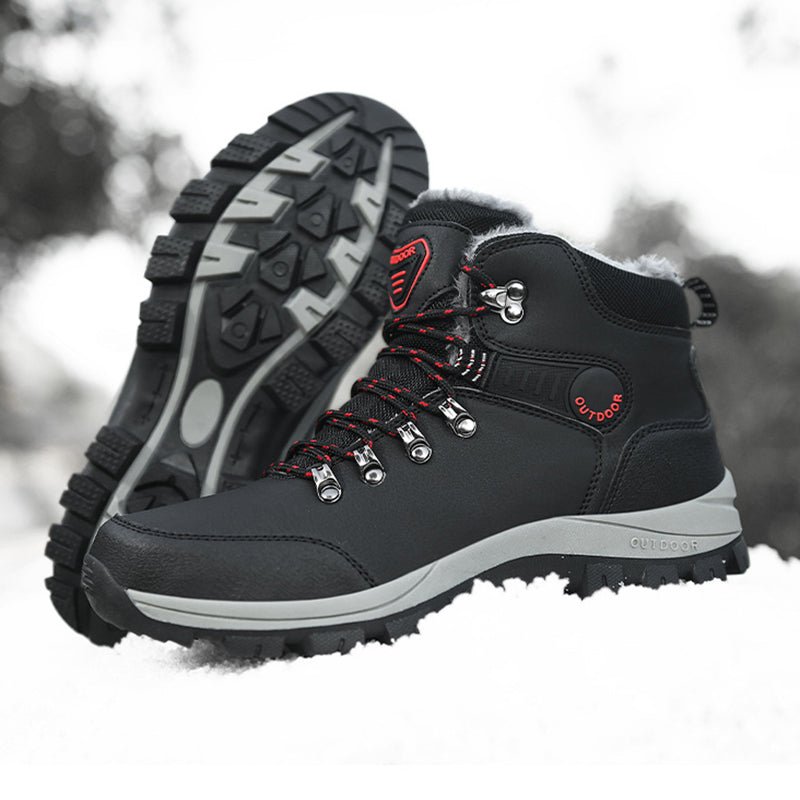  Military Matter Winter Snow Boots Men Warm Plush Ankle Boots Hiking Lace-up Shoes | The Best CS Tactical Clothing Store