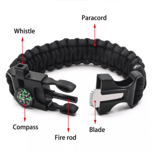  Military Matter Emergency Paracord Bracelets, Survival Bracelet With Embedded Compass Whistle Survival Fire Starter Scraper Accessories, Suit For Hiking, Camping, Fishing And Hunting | The Best CS Tactical Clothing Store